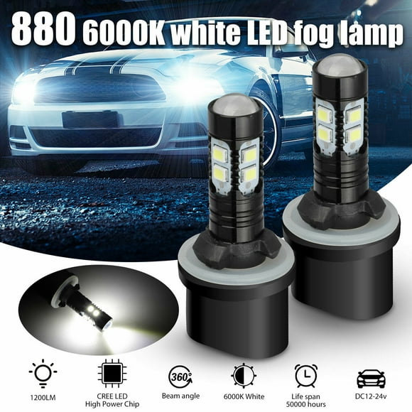 2x 880 LED Cree Fog Driving Light Bulb 6000K For Chevy Chevrolet Tahoe 2000-2006
